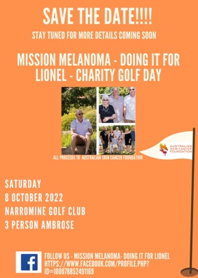 Mission Melanoma - Doing It For Lionel Charity Golf Day