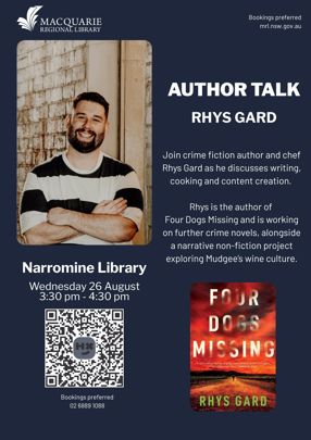 Author Talk at Narromine Library - Rhys Gard